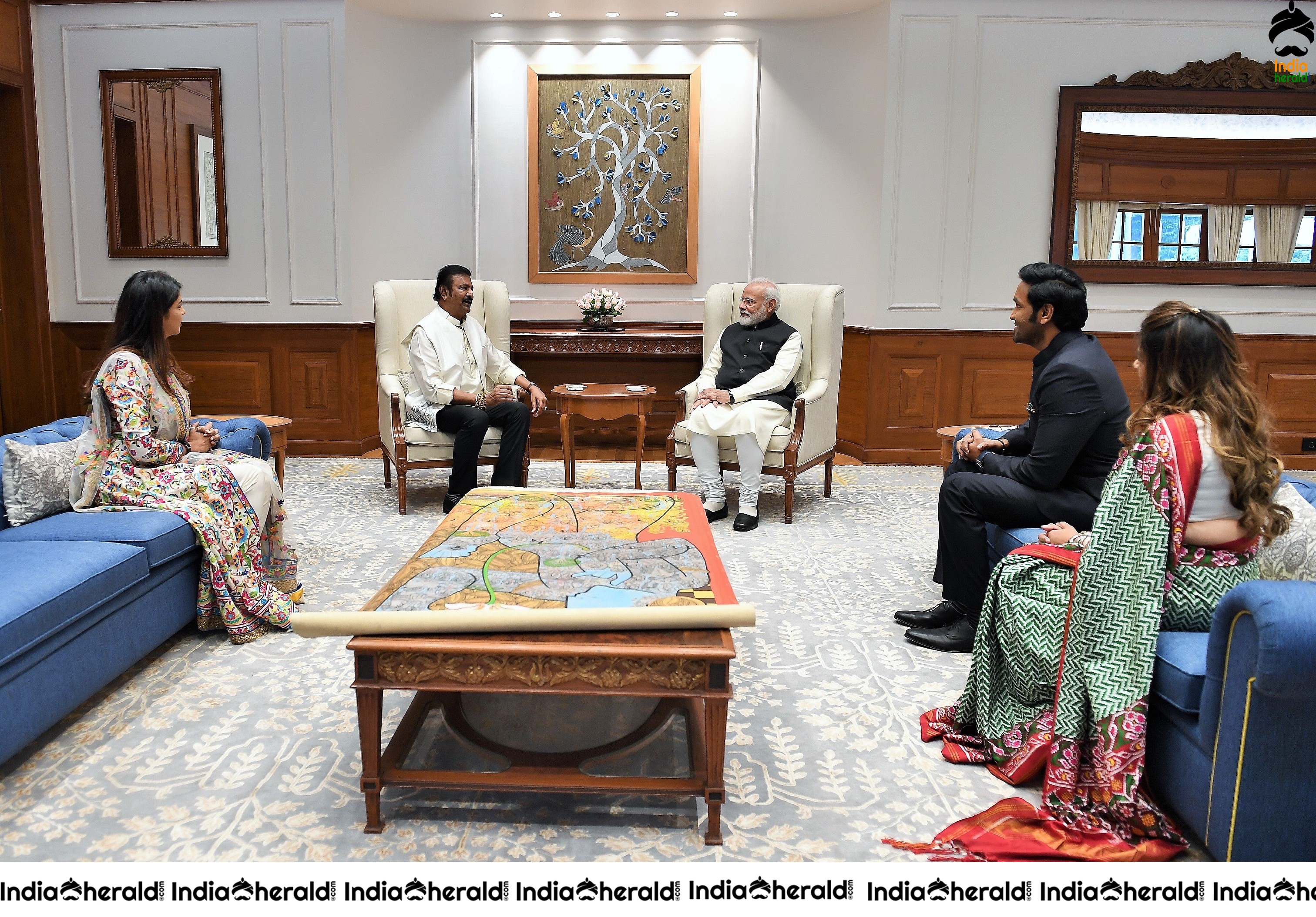 Dr M Mohan Babu and family meets PM Modi