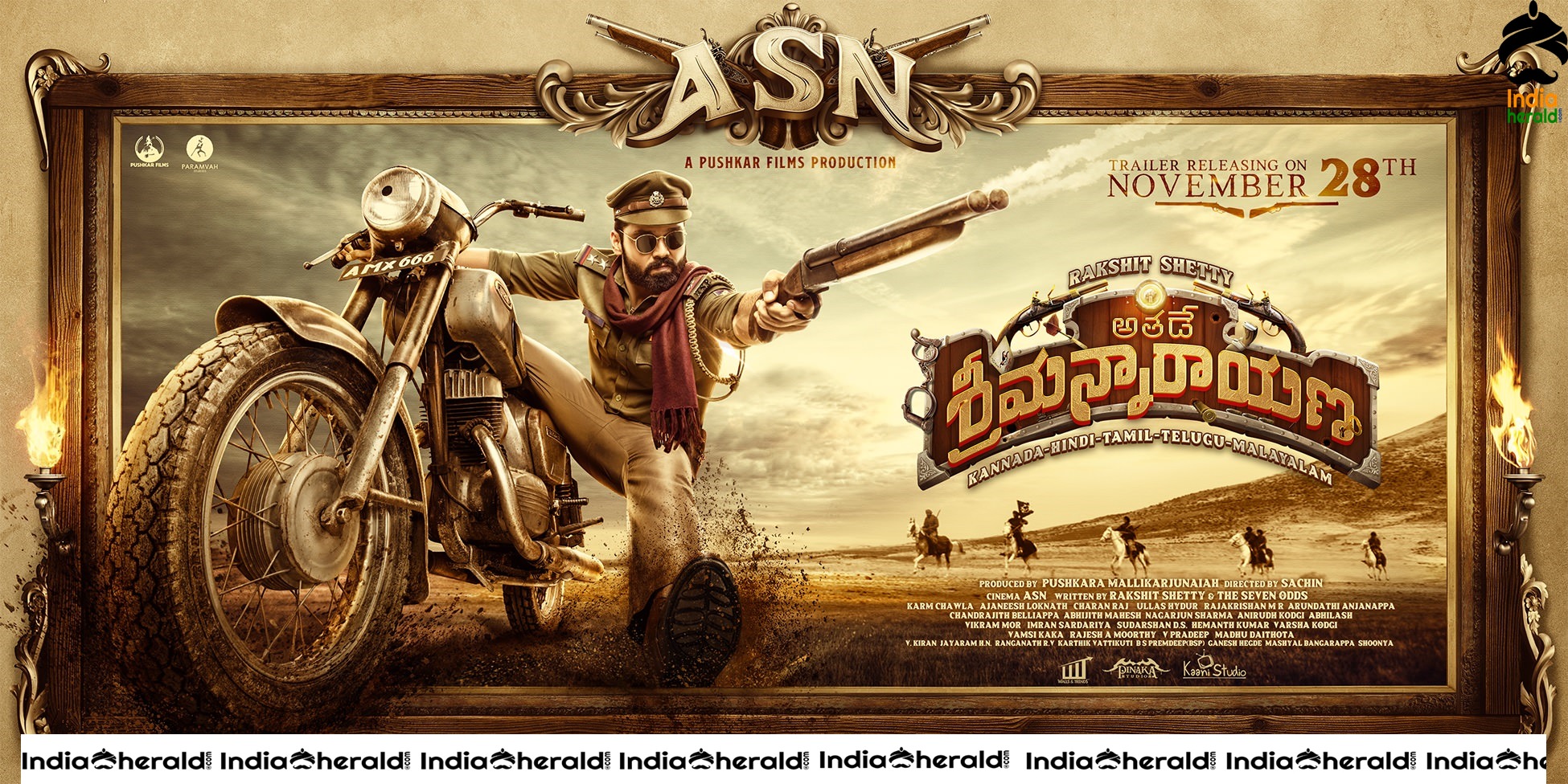 First Look Poster of Athade Srimannarayana