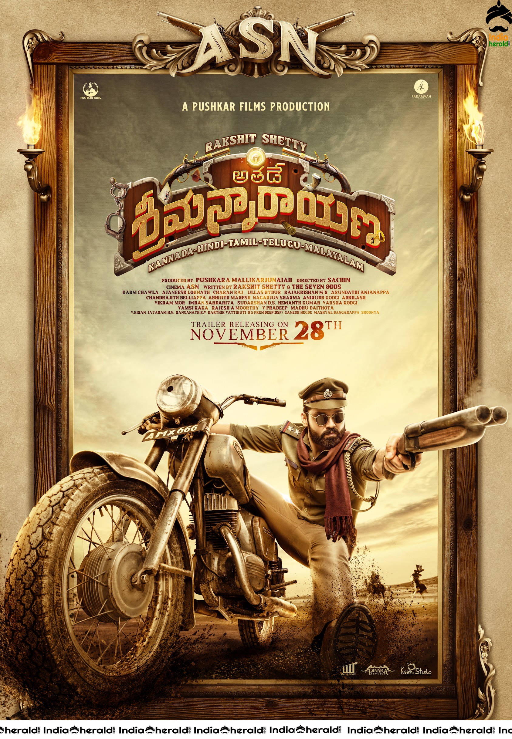 First Look Poster of Athade Srimannarayana