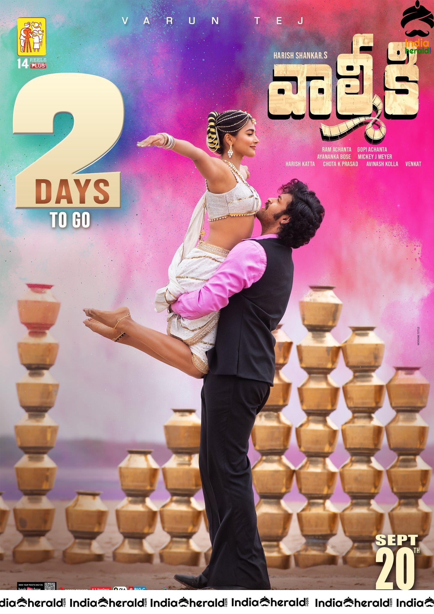 Hot Photos Of Pooja Hegde From Valmiki Posters