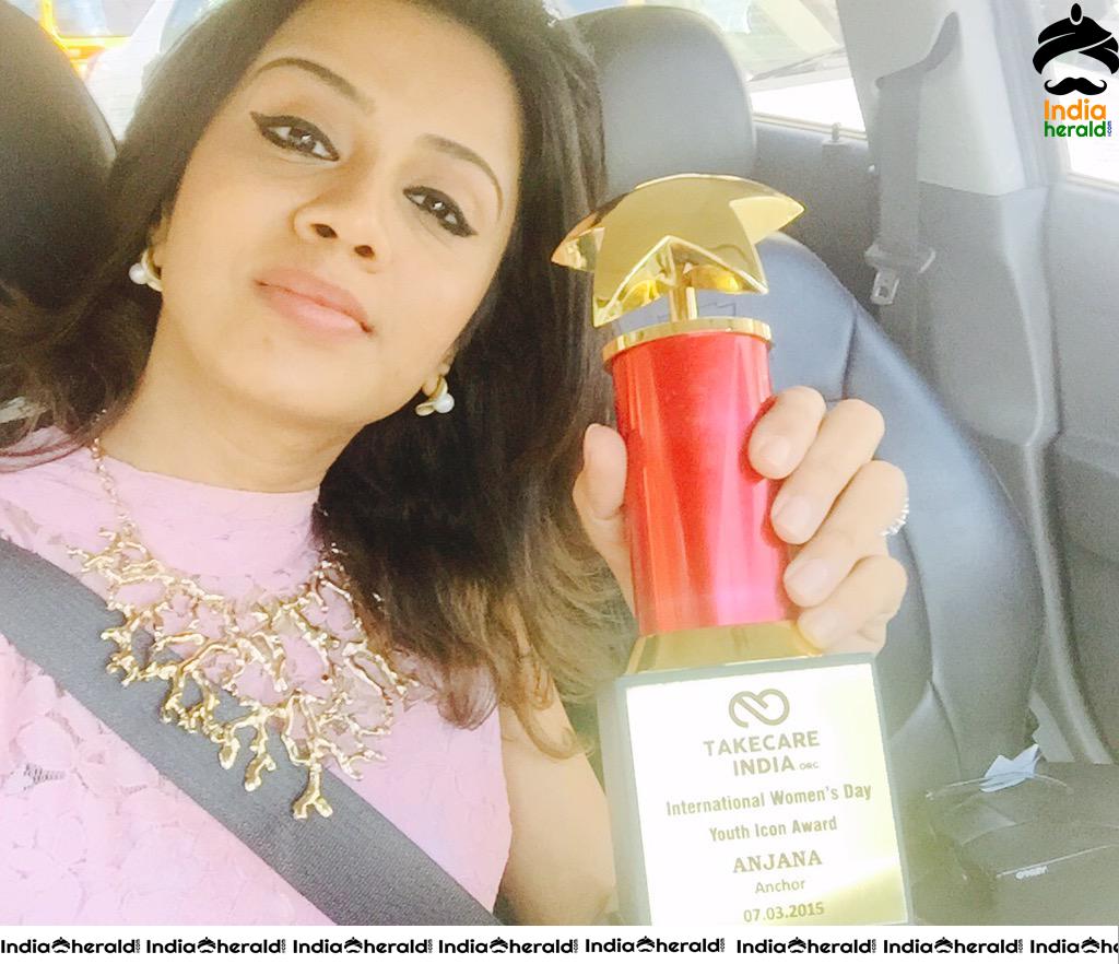 Hot Unseen Photos of Brahmin Anchor Anjana Rangan Set 1