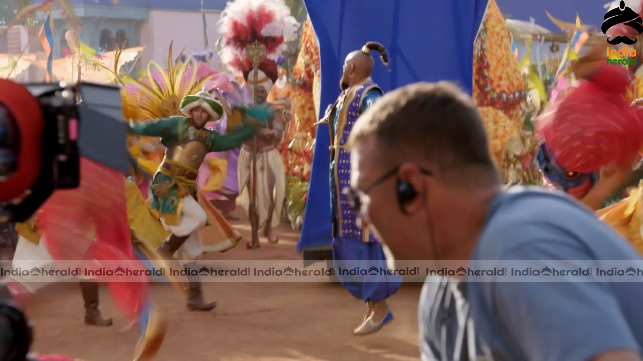 India Herald Exclusive Aladdin 2019 Unseen Making Stills Set 1