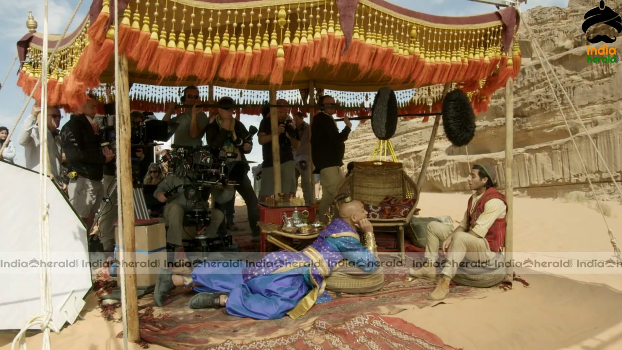India Herald Exclusive Aladdin 2019 Unseen Making Stills Set 1