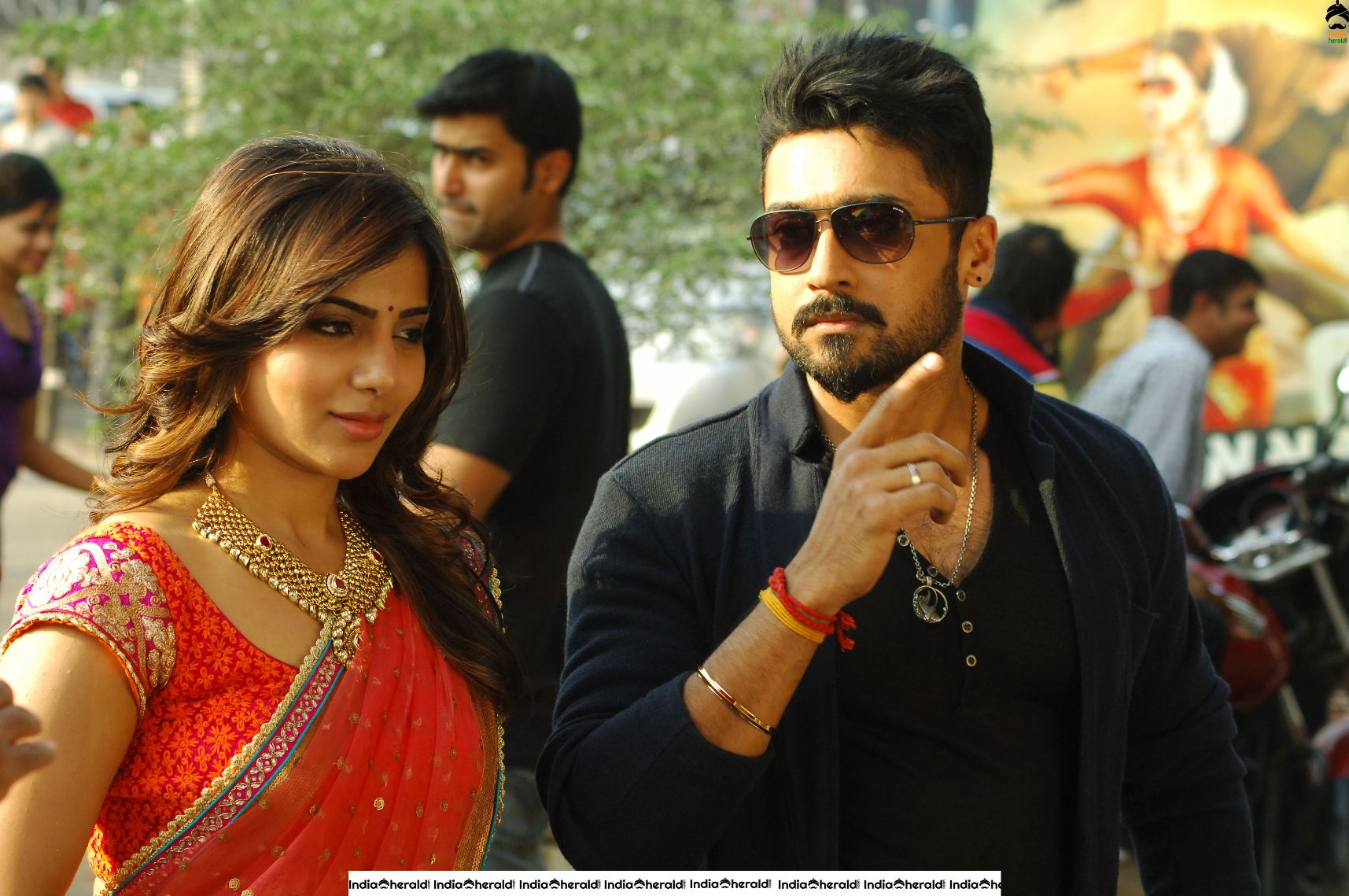 INDIA HERALD EXCLUSIVE Hot Samantha and Surya Unseen Stills from Sikindar Set 2