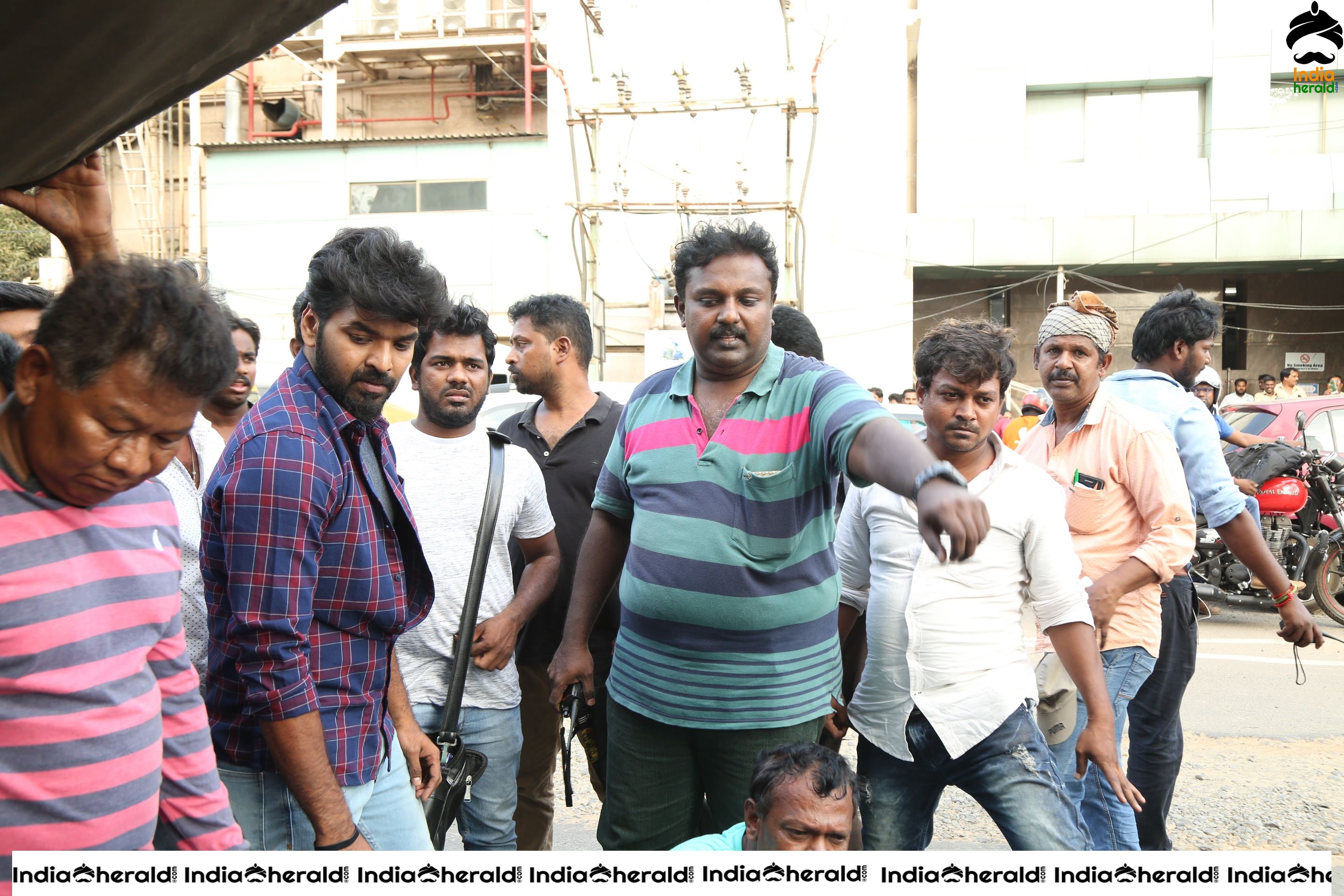 Jai in Breaking News Movie Working Stills