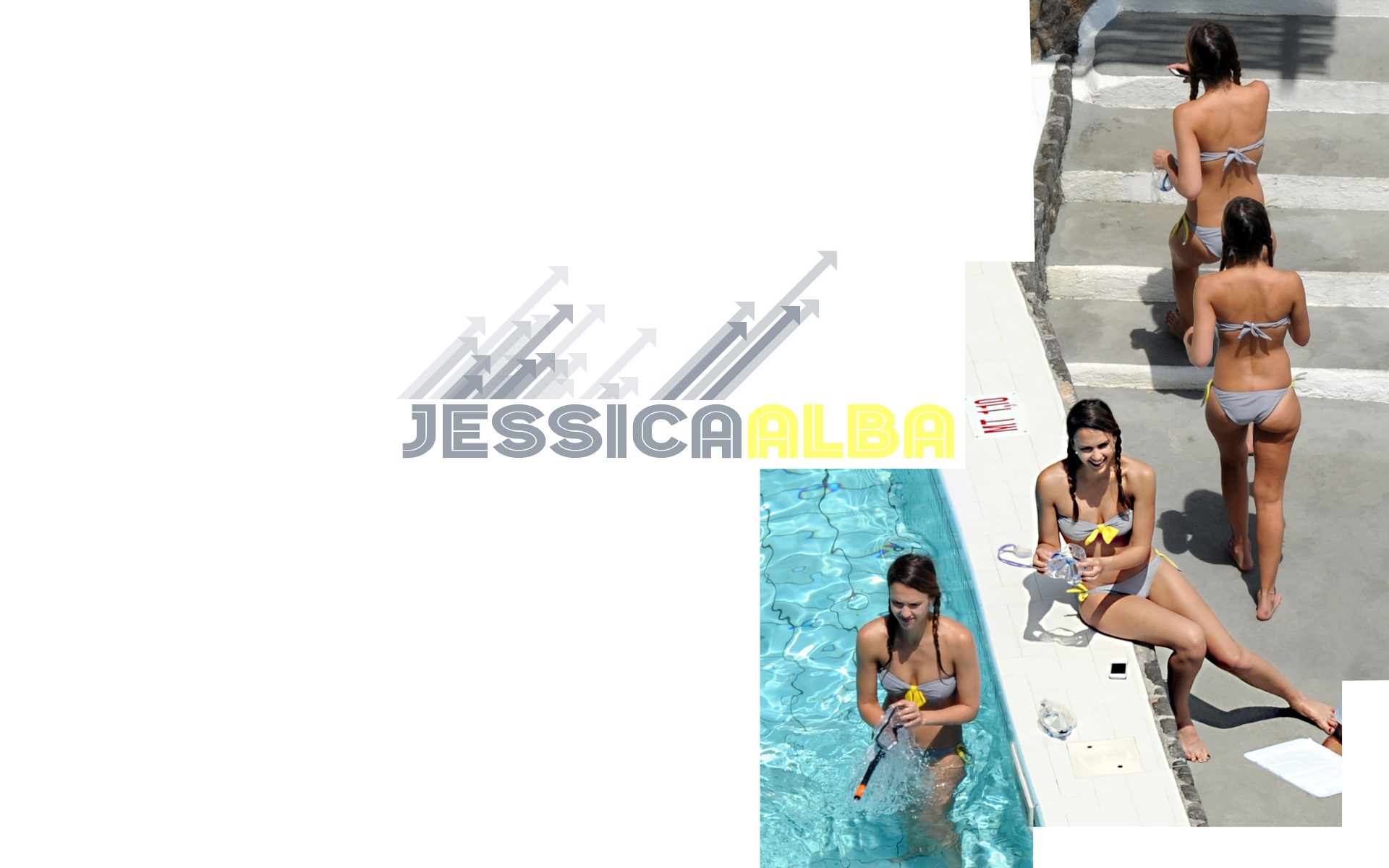 Jessica Alba Bikini Hot Wallpapers