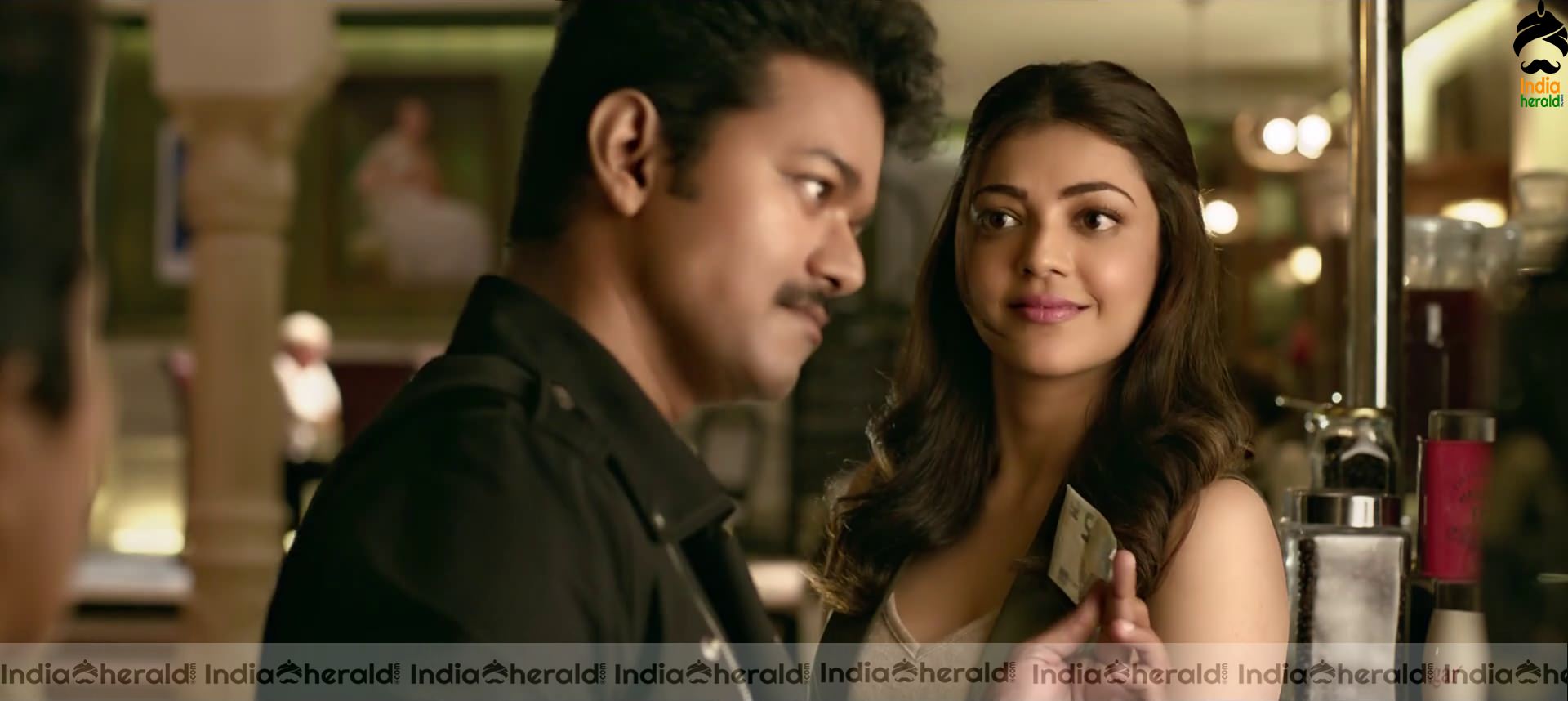 Kajal Aggarwal and Vijay unseen stills from Mersal Set 2