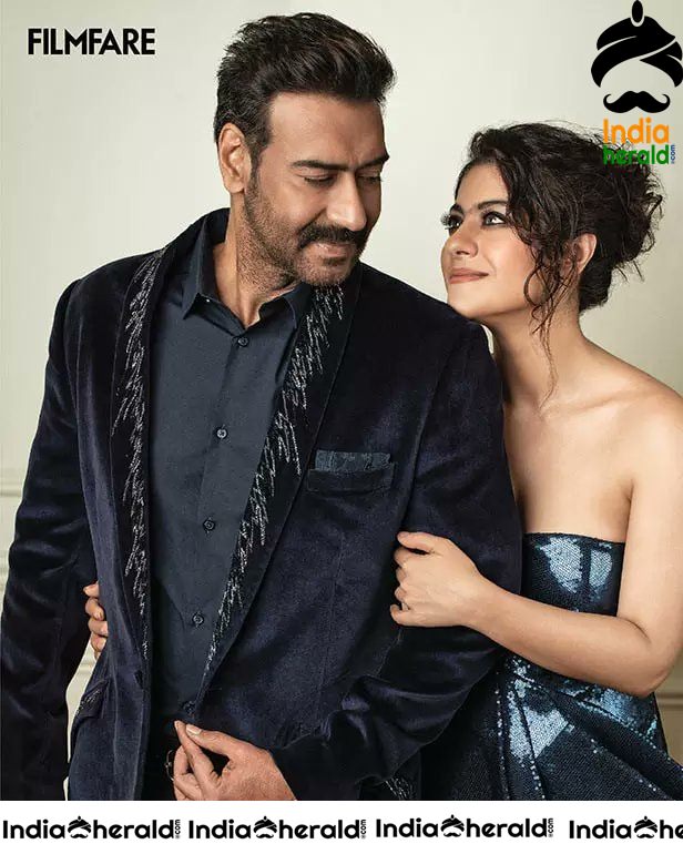 Kajol and Ajay Devgn for the latest edition of Filmfare magazine