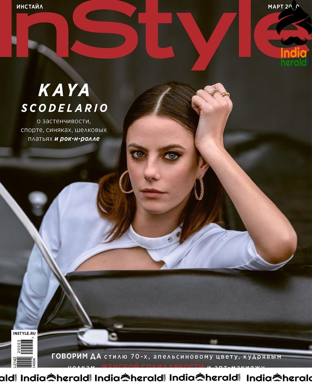 Kaya Scodelario Poses for InStyle Magazine Russia Edition