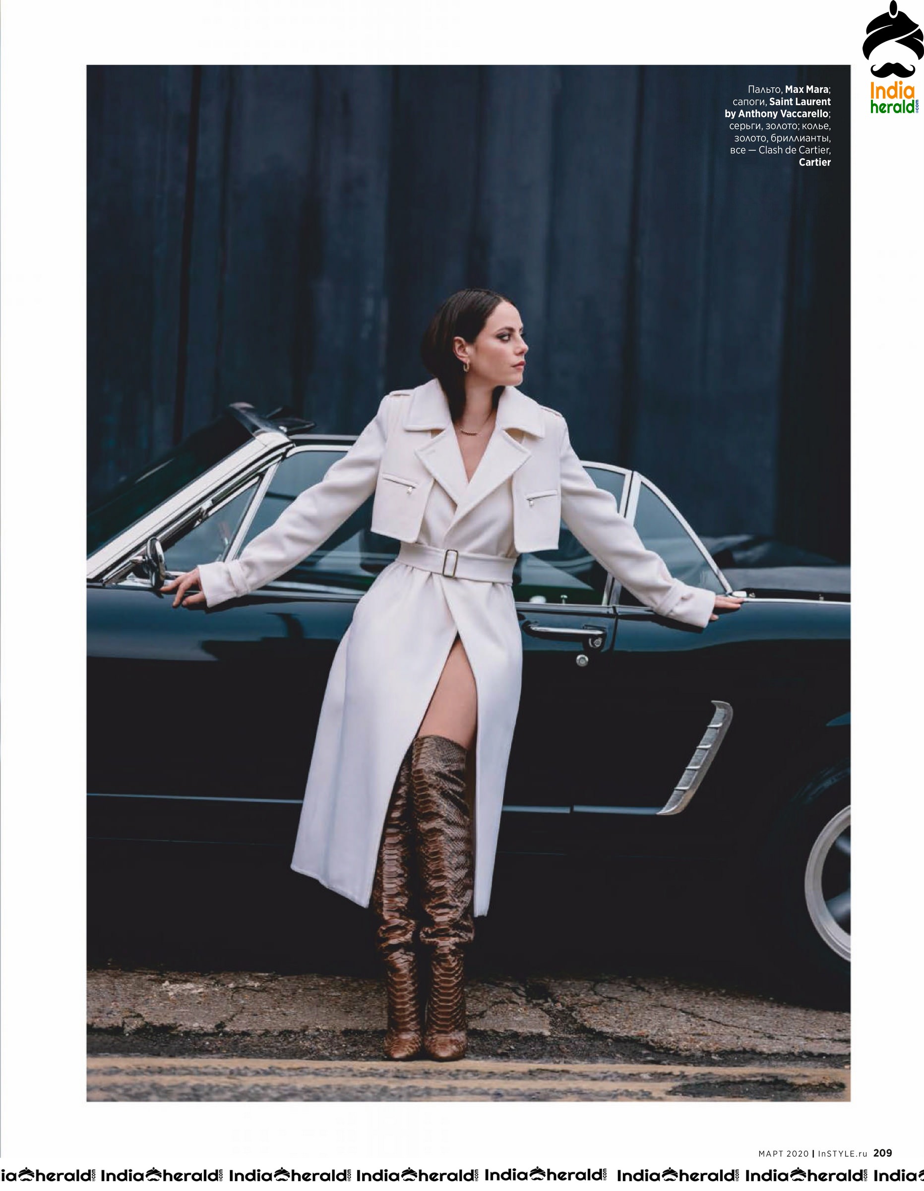 Kaya Scodelario Poses for InStyle Magazine Russia Edition