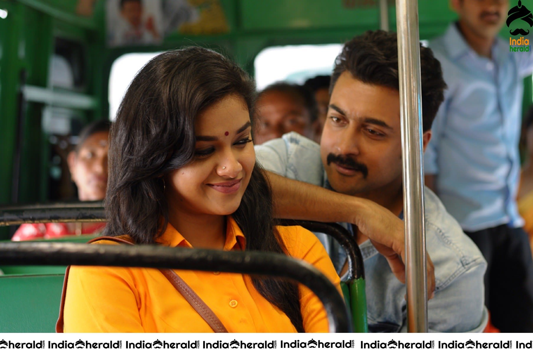 Keerthy Suresh and Surya in Thaanaa Serndha Kootam Movie Stills Set 1