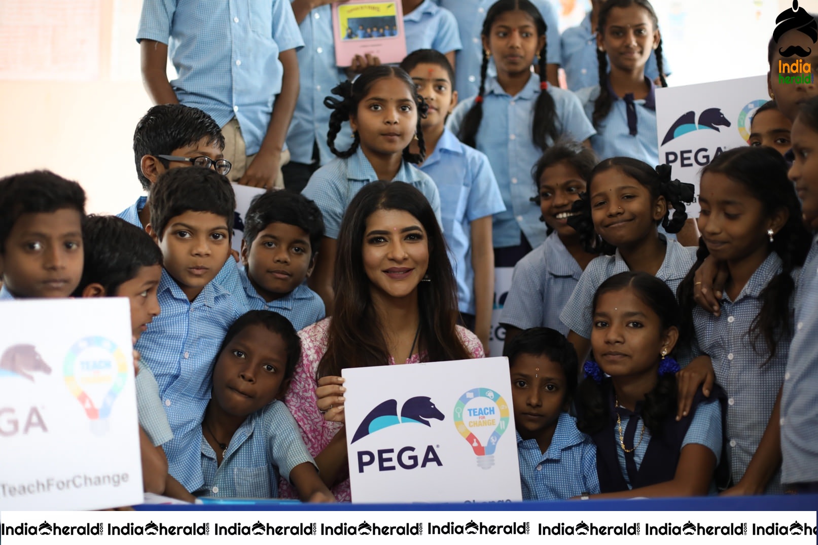 Lakshmi Manchu Volunteers as Teacher for Pega Teach For Change