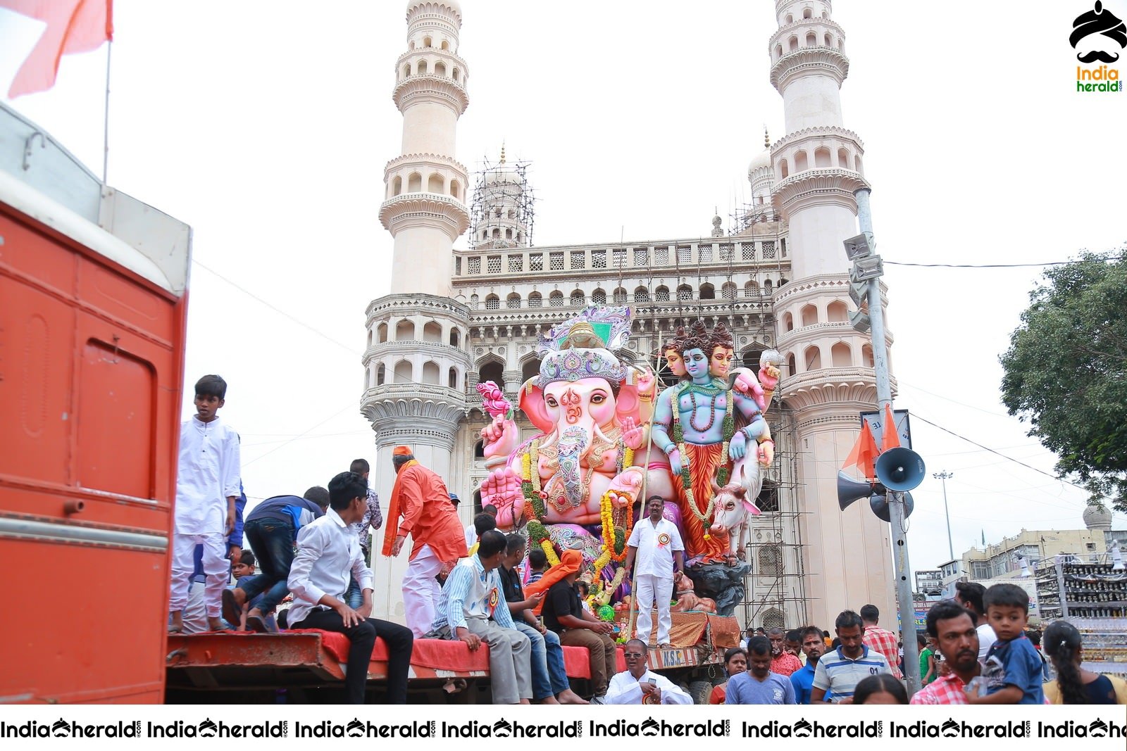 Lord Ganesha Immersion At Hyderabad Set 2