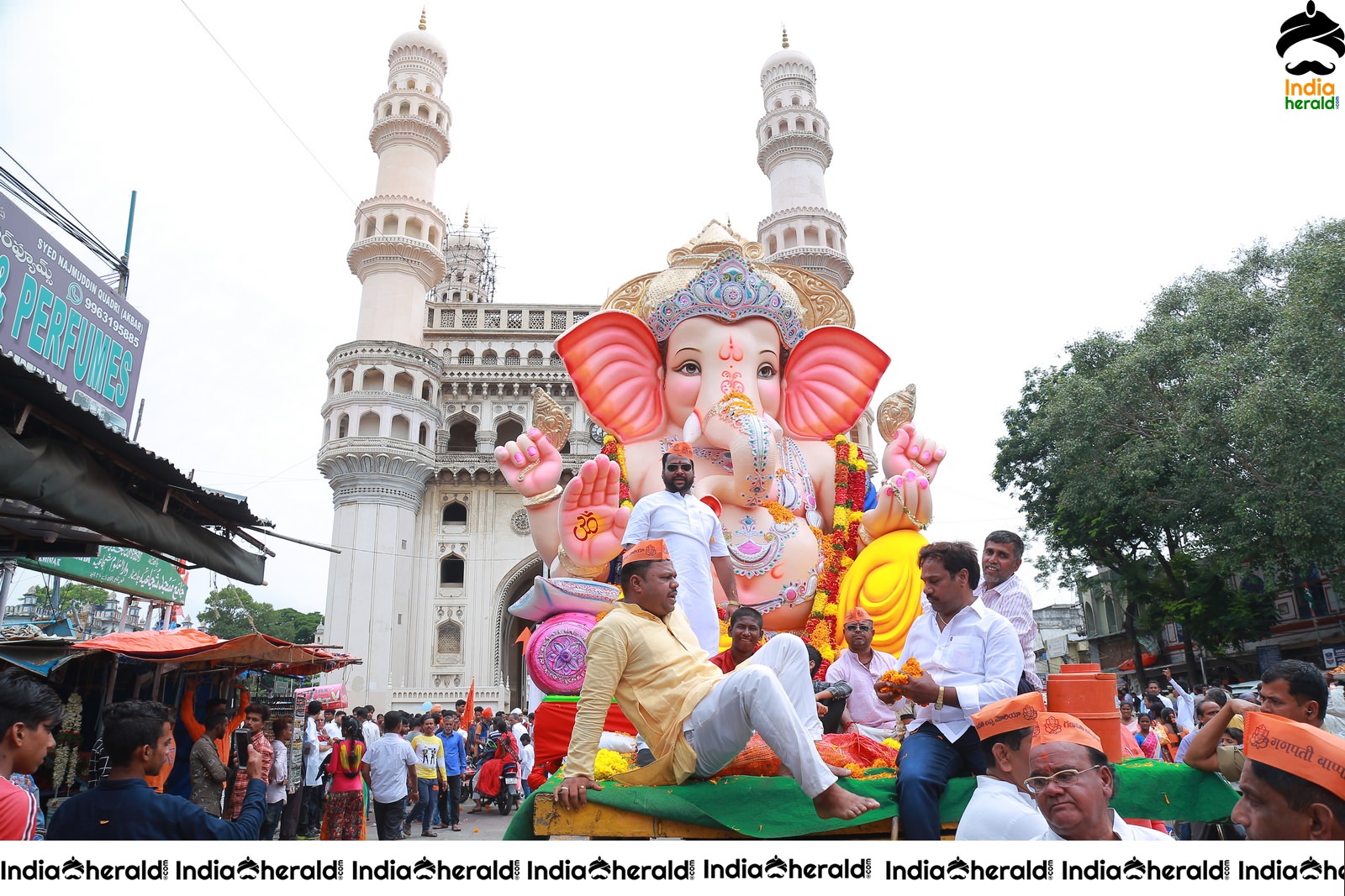 Lord Ganesha Immersion At Hyderabad Set 2
