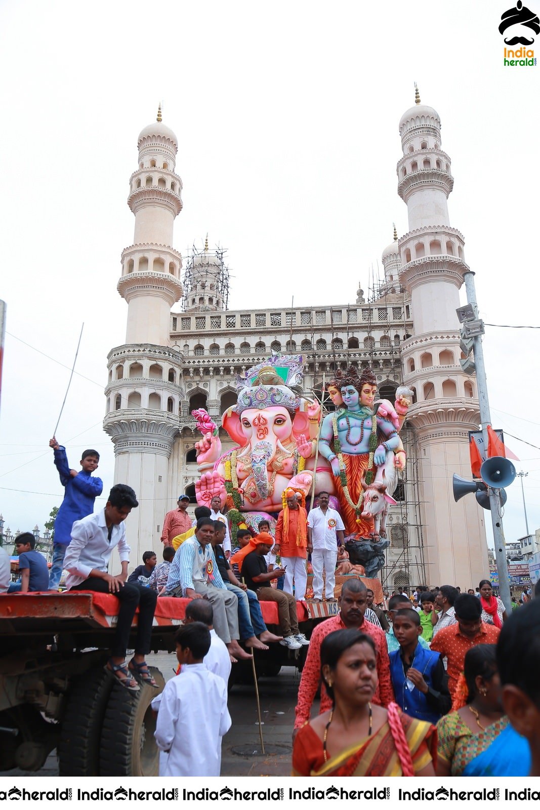 Lord Ganesha Immersion At Hyderabad Set 2