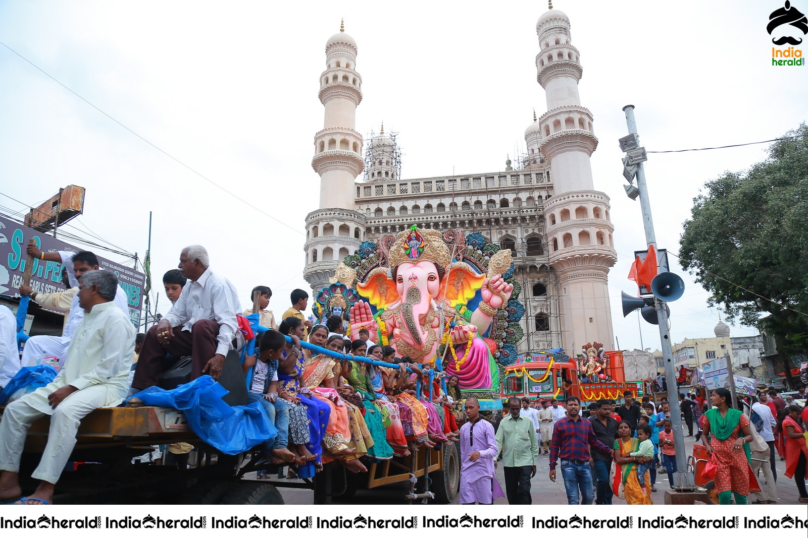 Lord Ganesha Immersion At Hyderabad Set 3