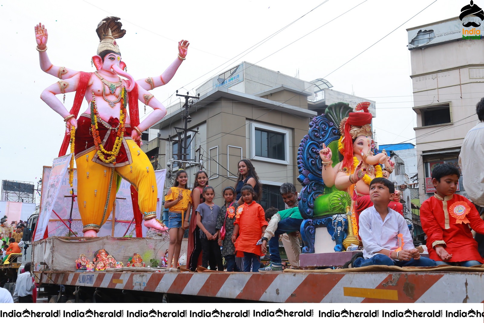 Lord Ganesha Immersion At Hyderabad Set 3