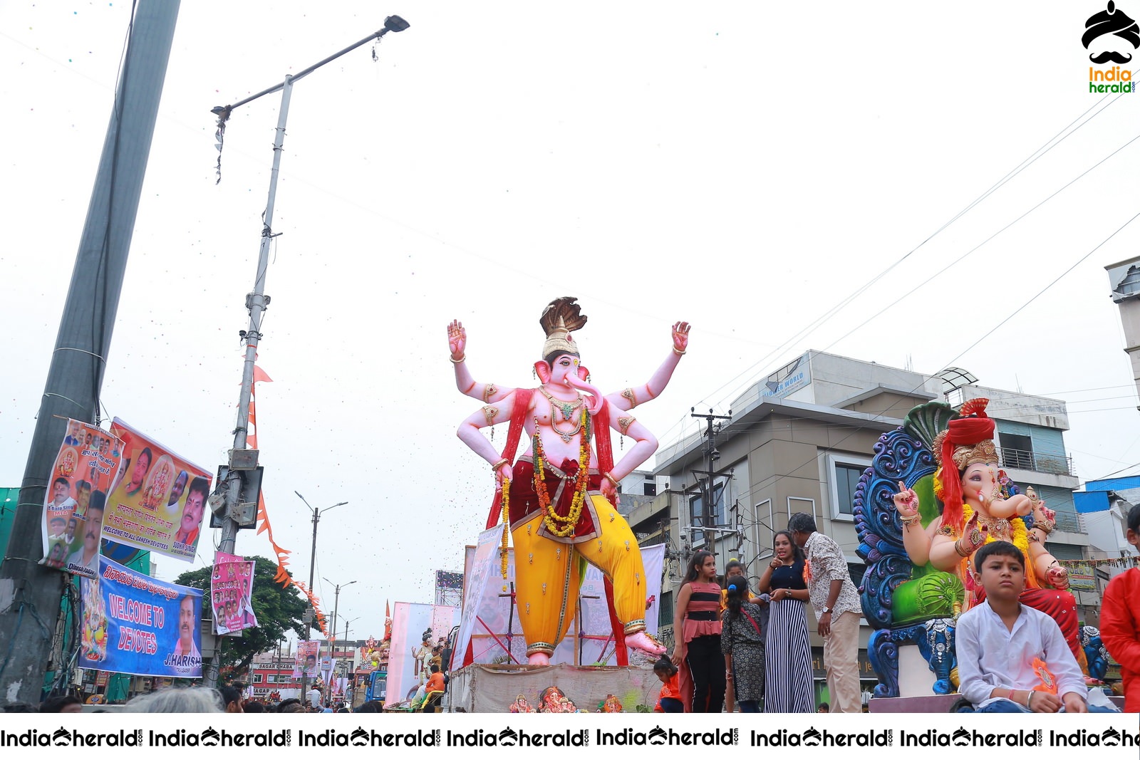 Lord Ganesha Immersion At Hyderabad Set 3