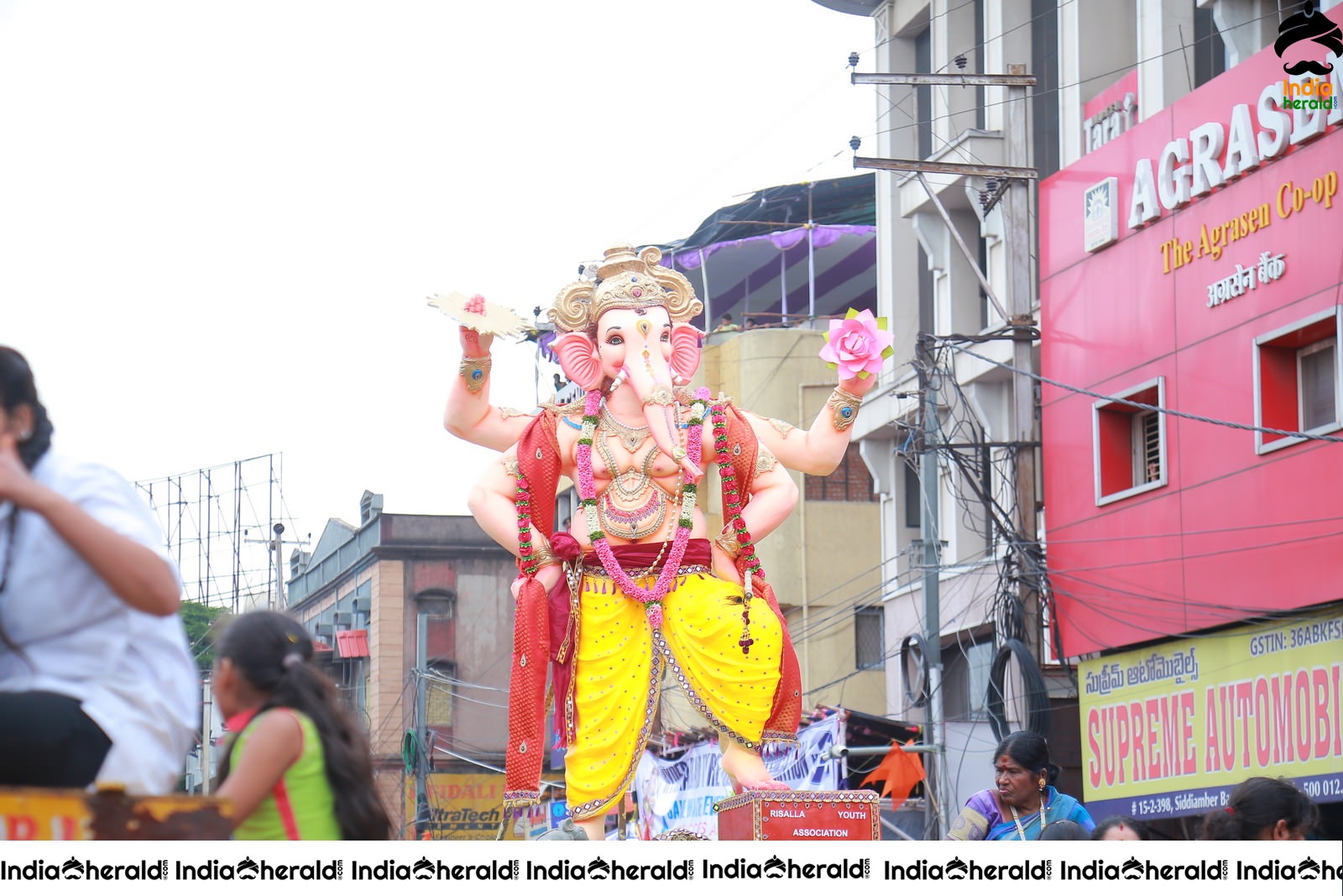 Lord Ganesha Immersion At Hyderabad Set 3