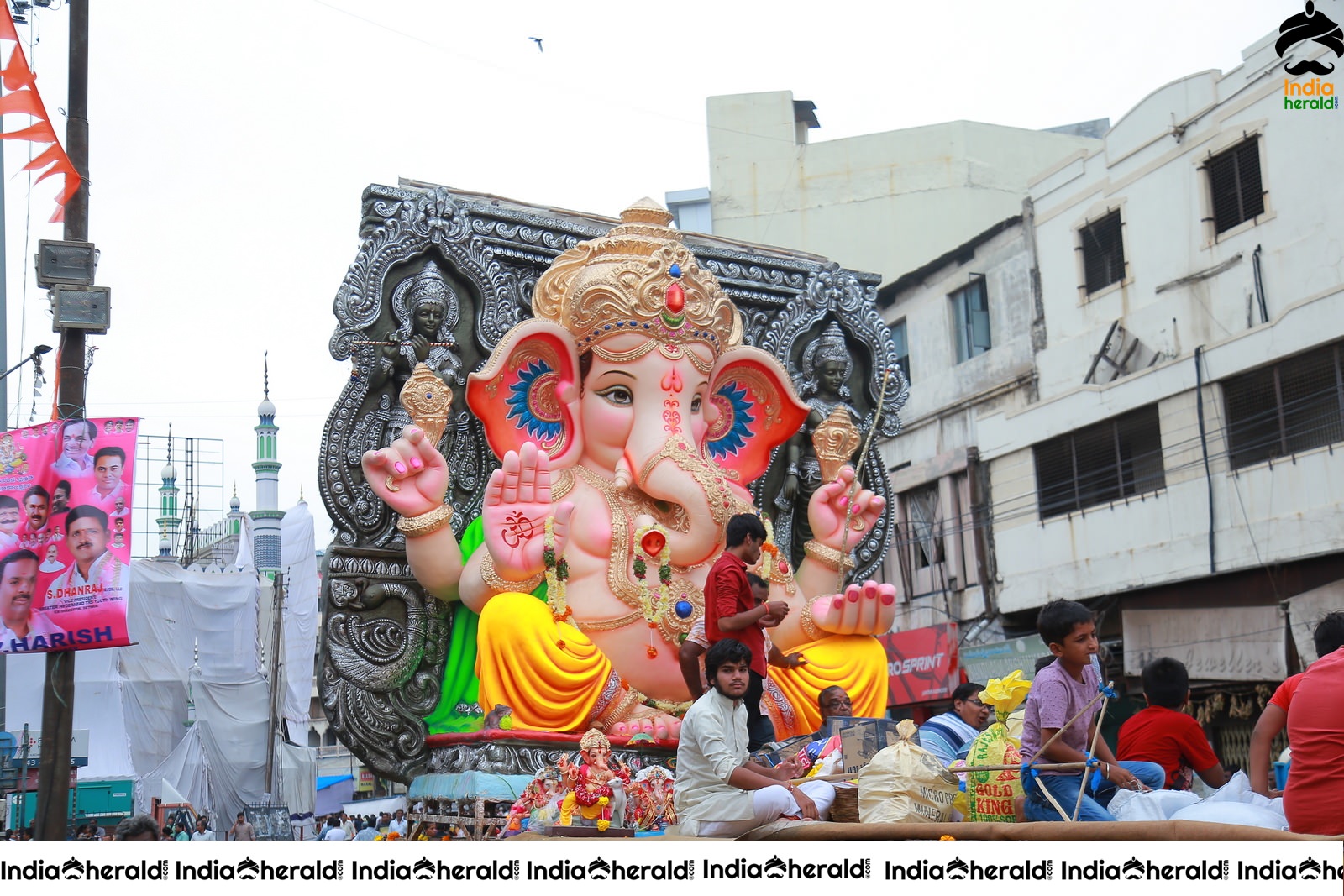 Lord Ganesha Immersion At Hyderabad Set 3
