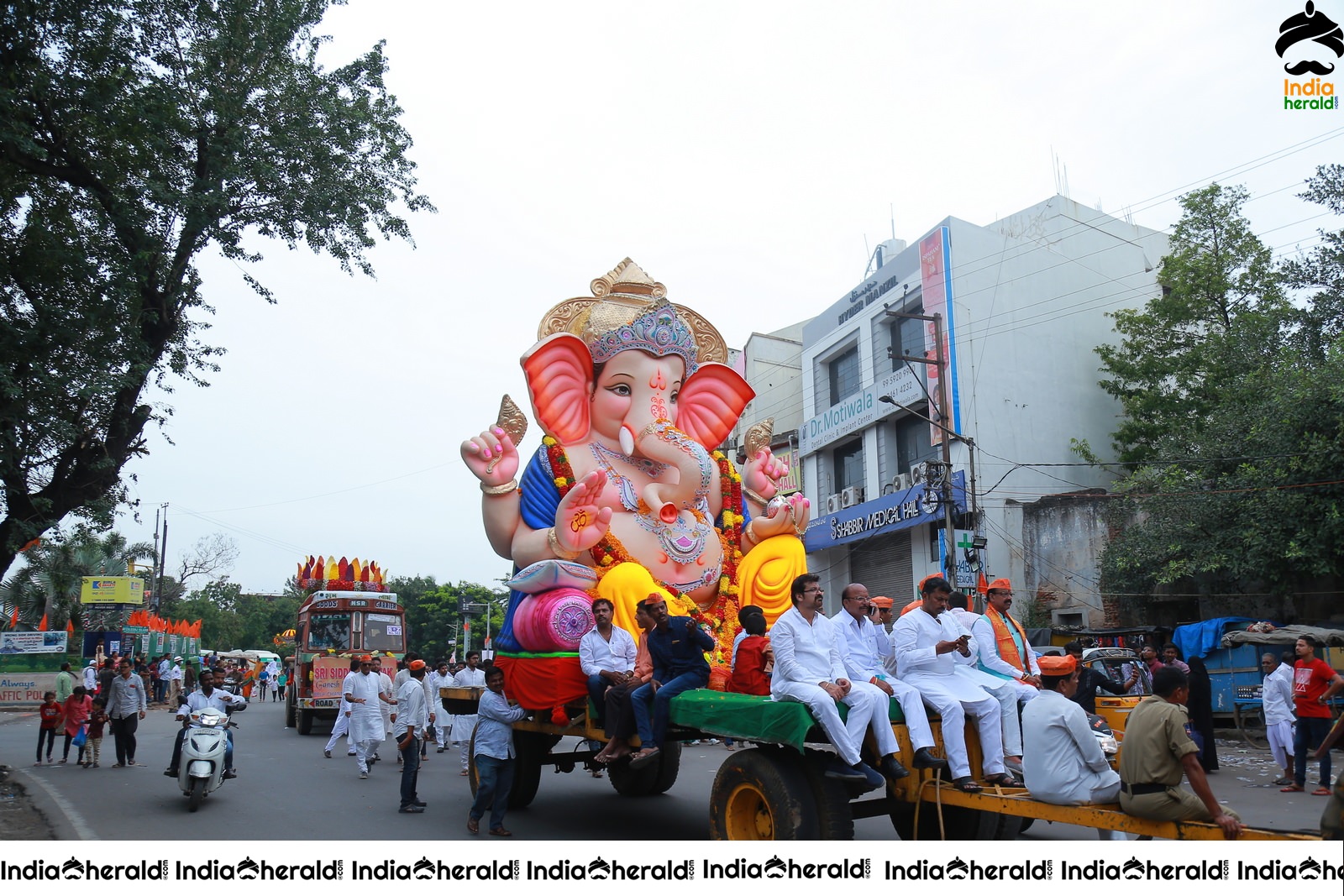 Lord Ganesha Immersion At Hyderabad Set 3