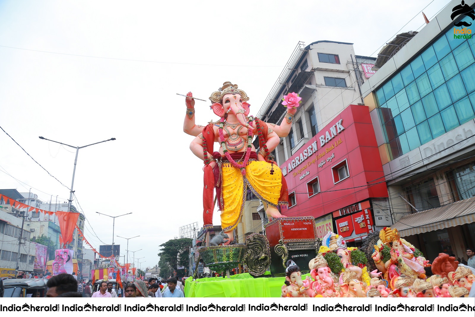 Lord Ganesha Immersion At Hyderabad Set 3