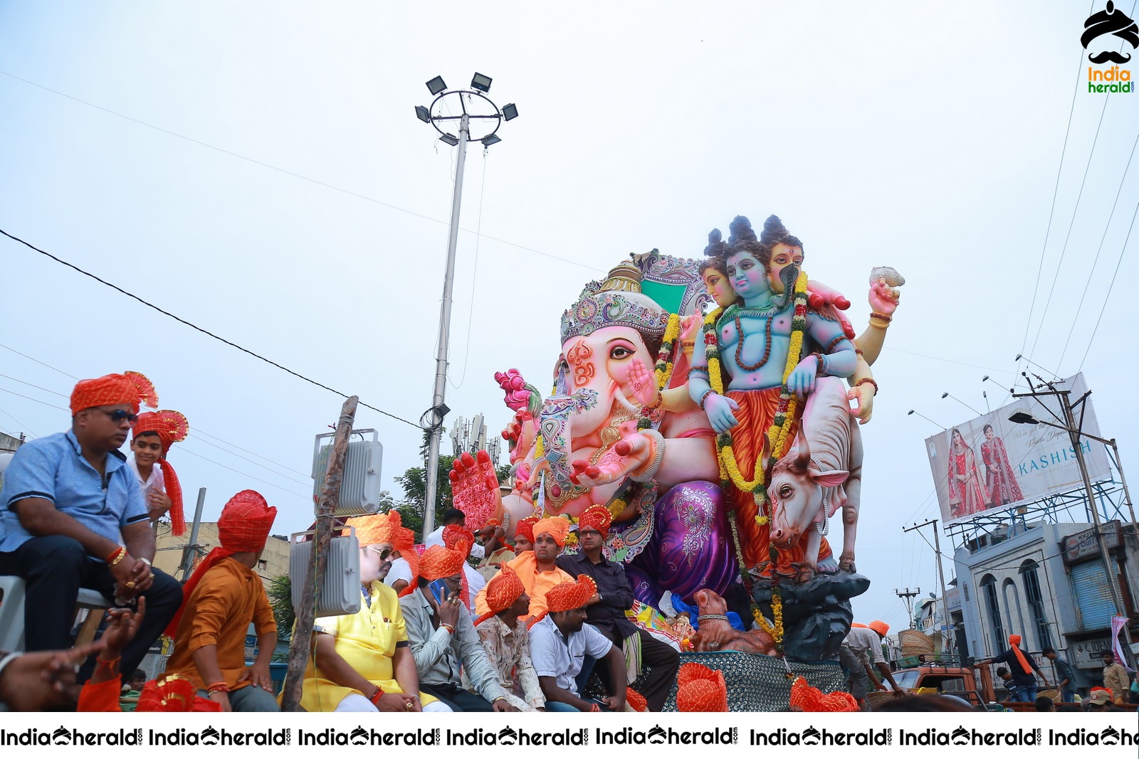 Lord Ganesha Immersion at Hyderabad Set 4