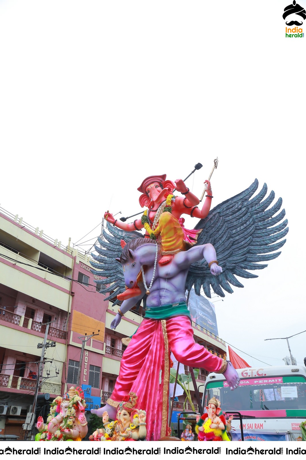 Lord Ganesha Immersion at Hyderabad Set 4