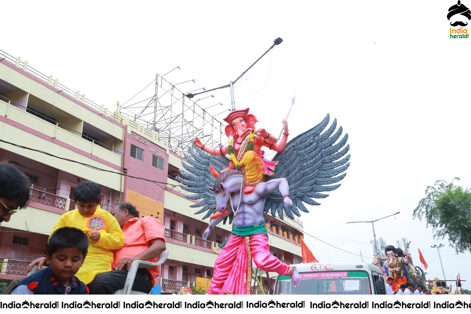 Lord Ganesha Immersion at Hyderabad Set 4