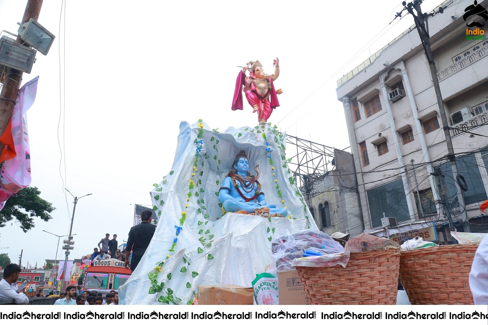 Lord Ganesha Immersion at Hyderabad Set 4