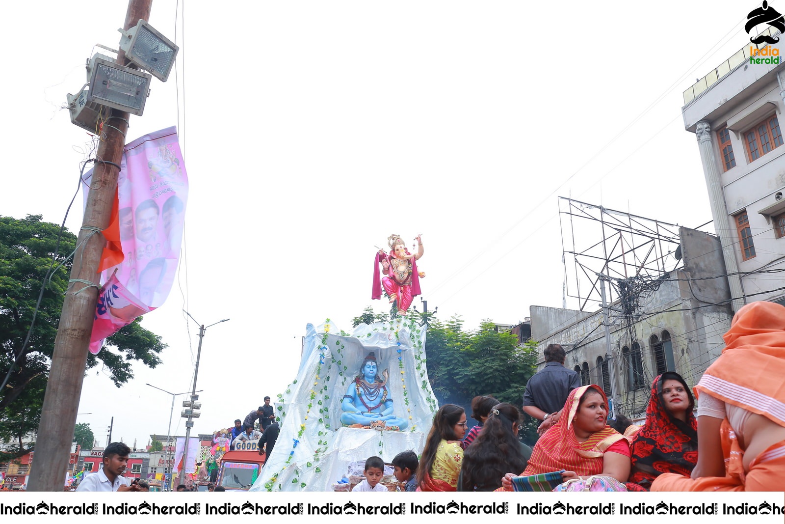 Lord Ganesha Immersion at Hyderabad Set 4