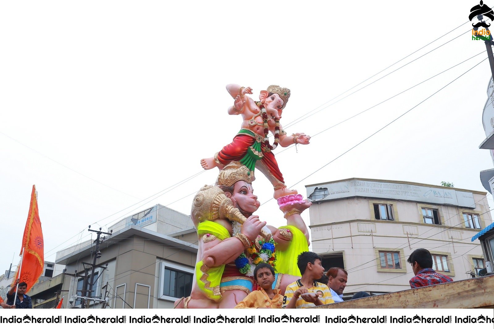 Lord Ganesha Immersion at Hyderabad Set 4