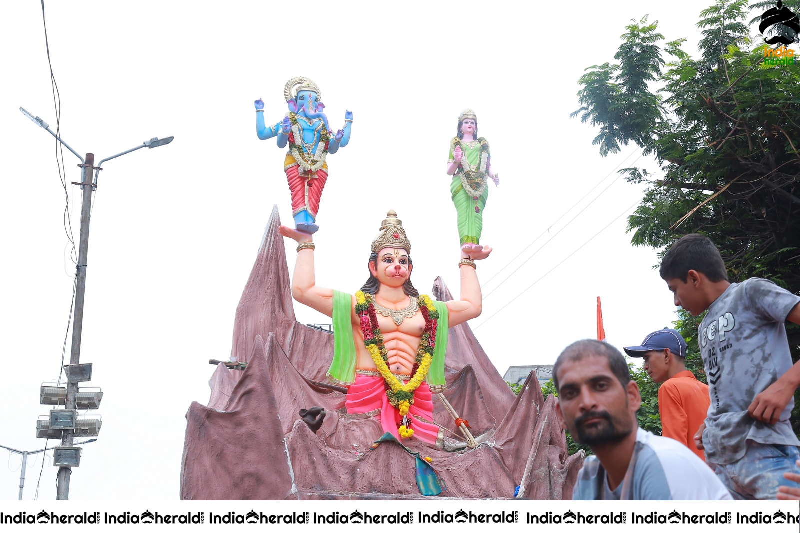 Lord Ganesha Immersion at Hyderabad Set 4