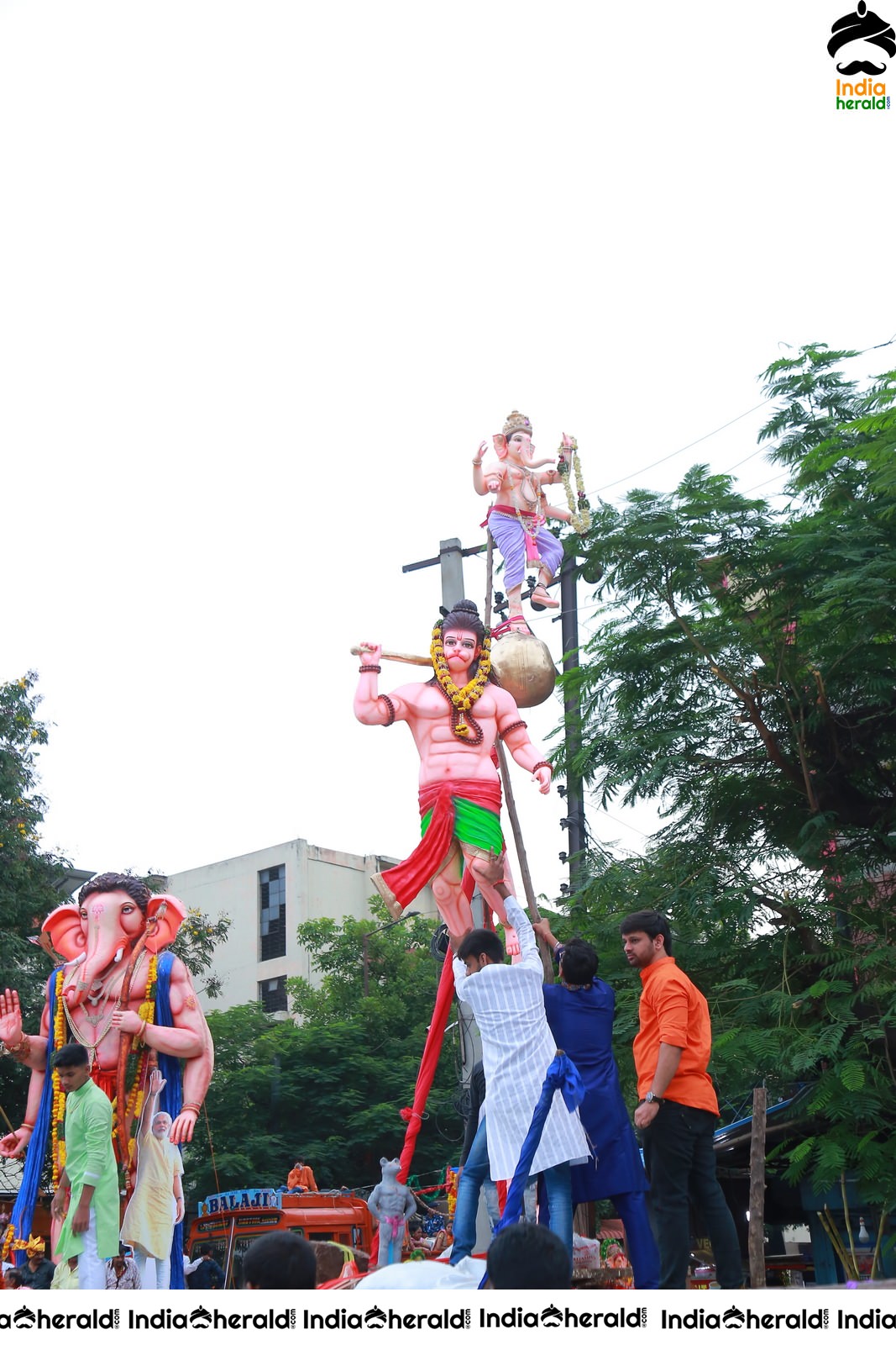 Lord Ganesha Immersion at Hyderabad Set 4