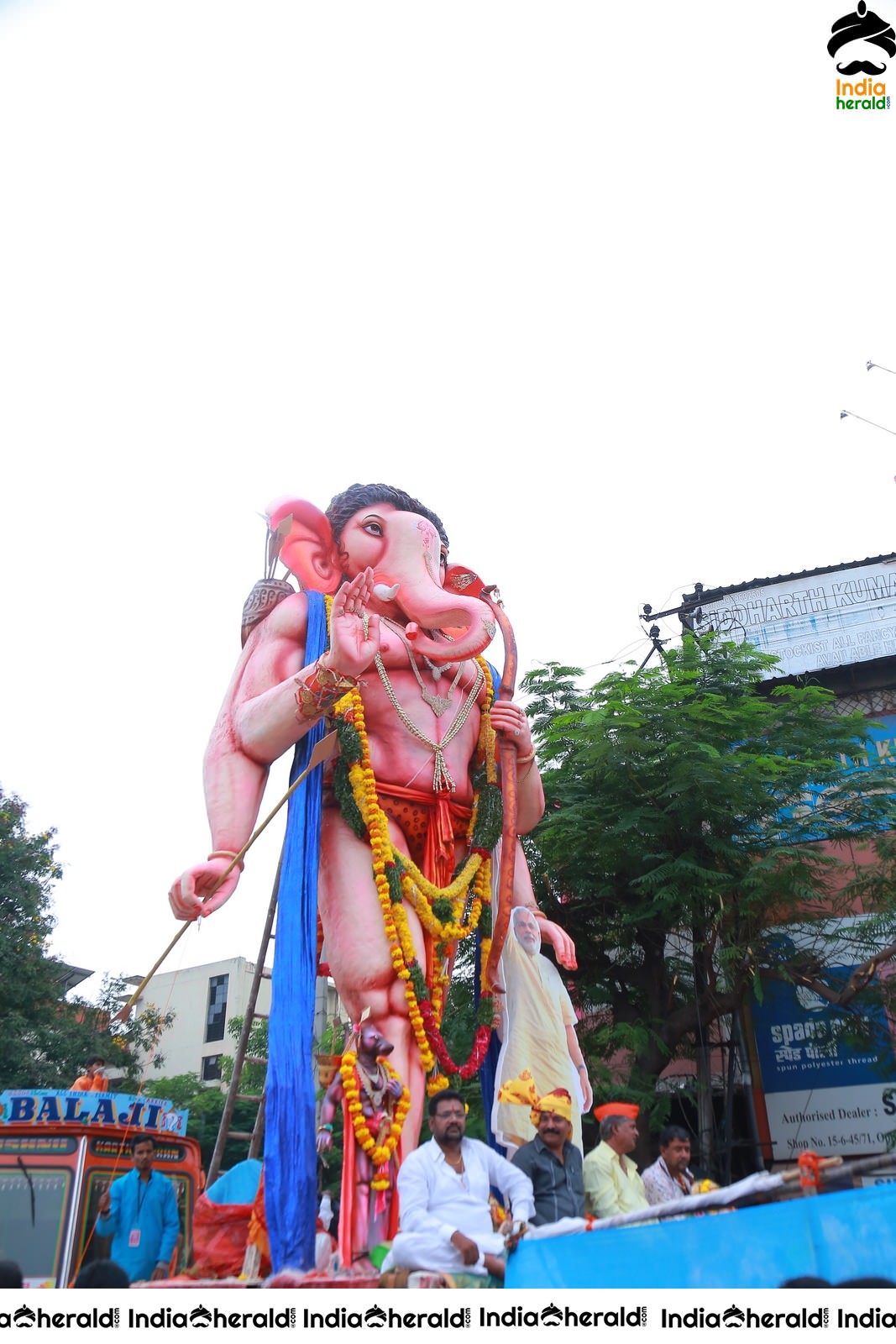 Lord Ganesha Immersion at Hyderabad Set 4