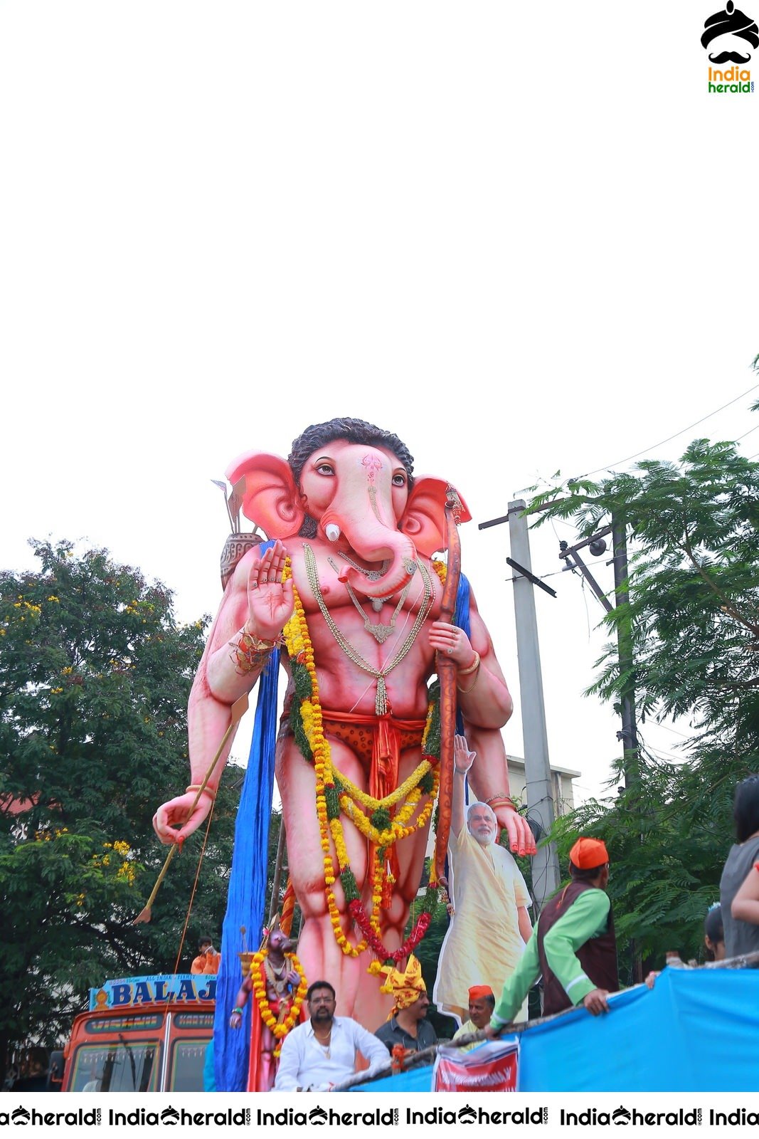 Lord Ganesha Immersion at Hyderabad Set 4