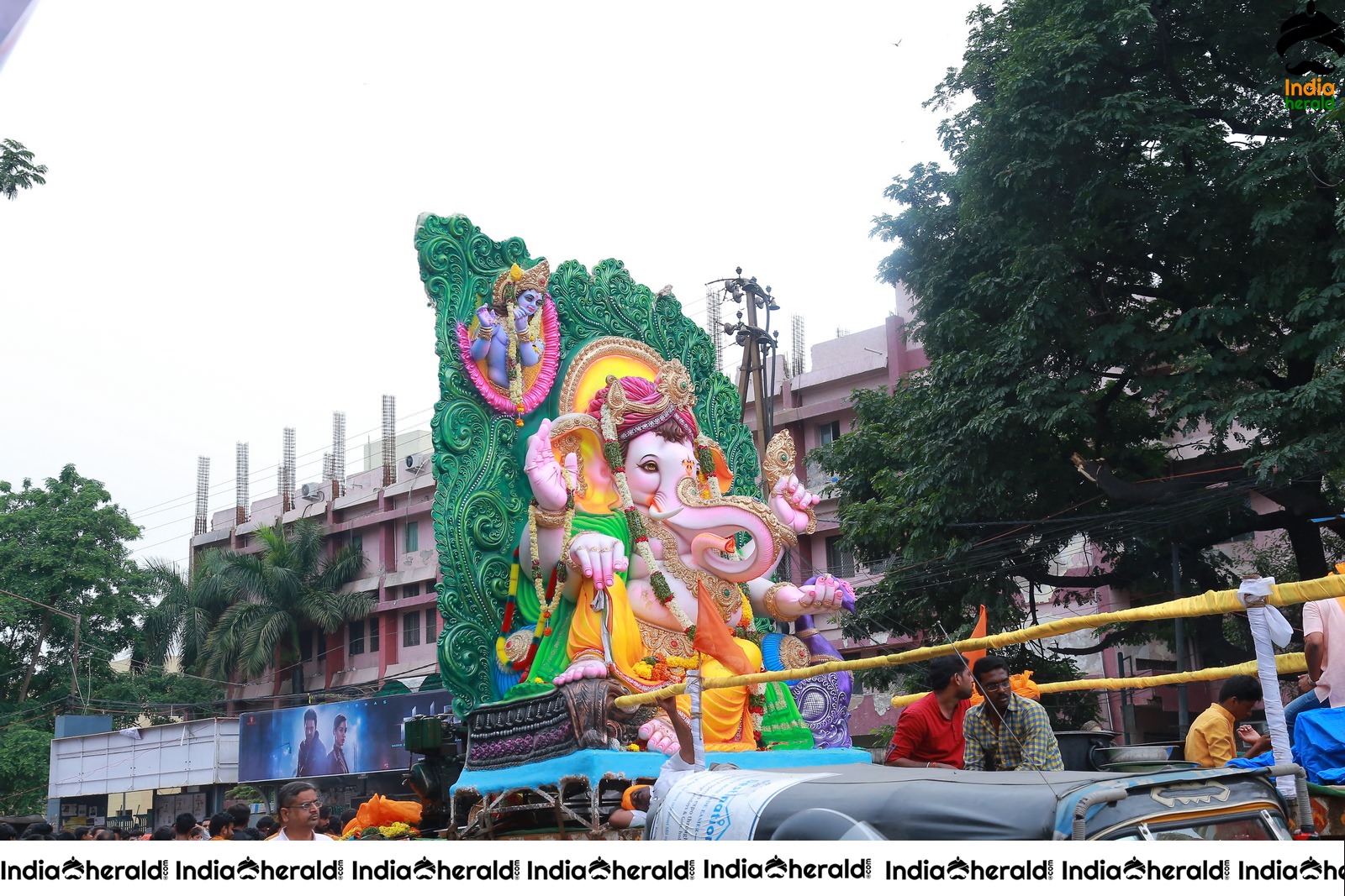 Lord Ganesha Immersion at Hyderabad Set 4