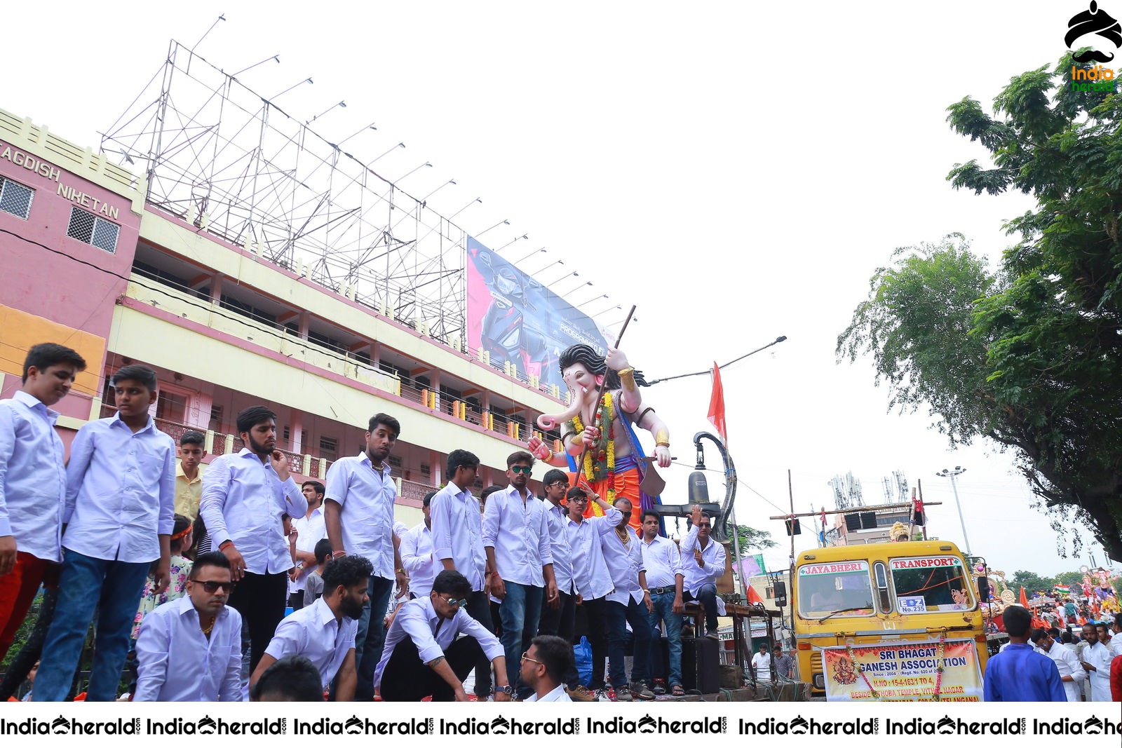 Lord Ganesha Immersion at Hyderabad Set 4