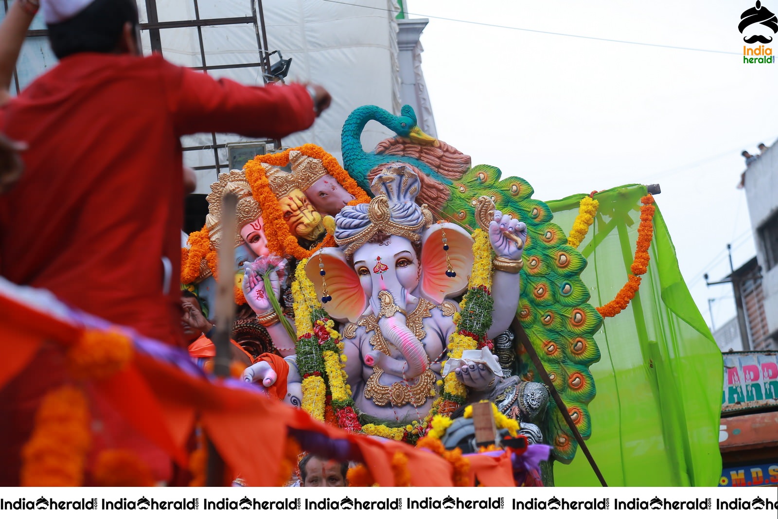 Lord Ganesha Immersion At Hyderabad Set 5