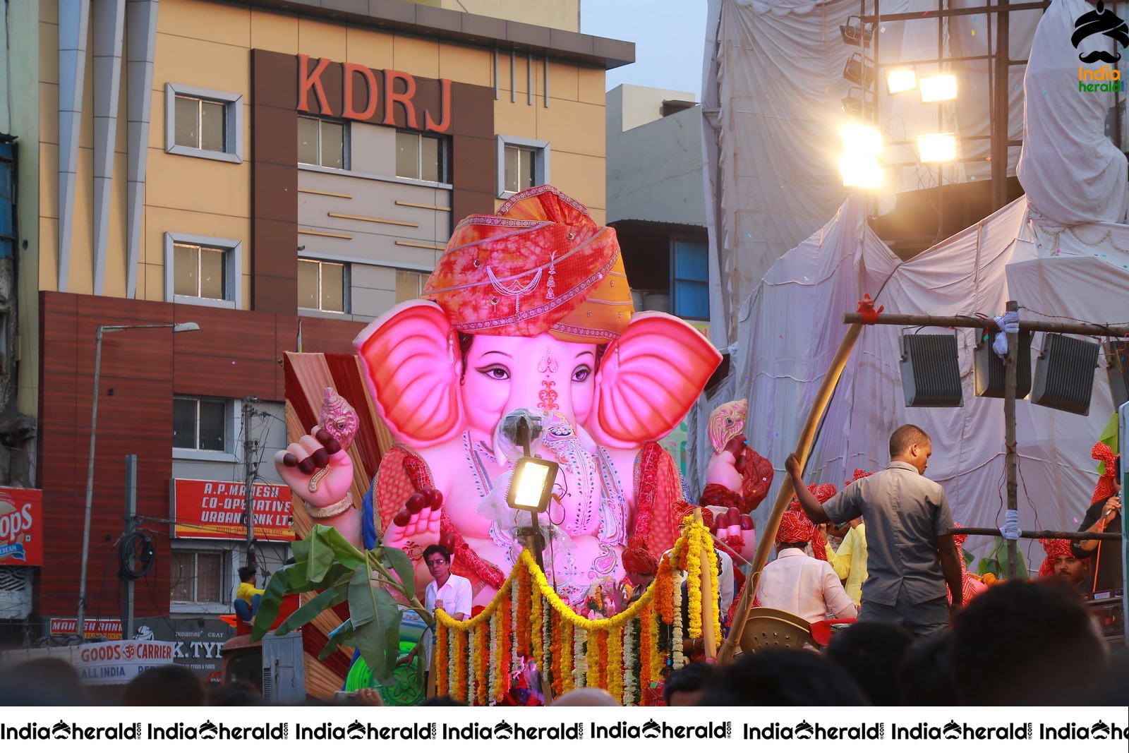 Lord Ganesha Immersion At Hyderabad Set 5