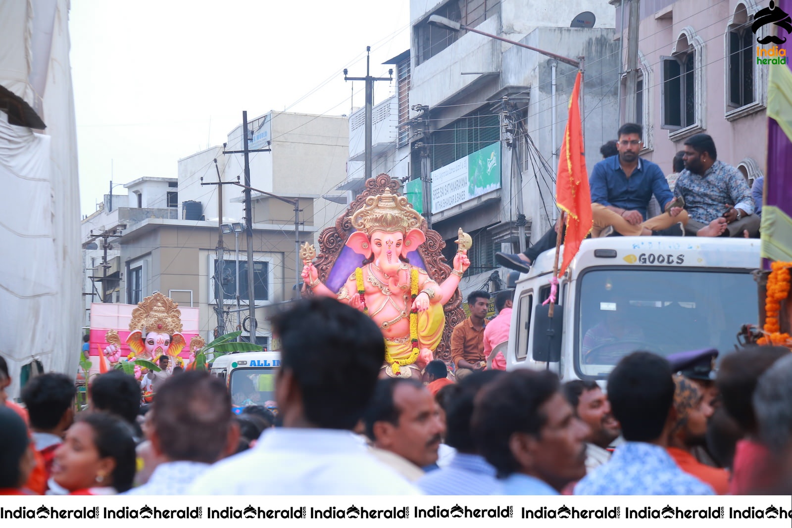 Lord Ganesha Immersion At Hyderabad Set 5