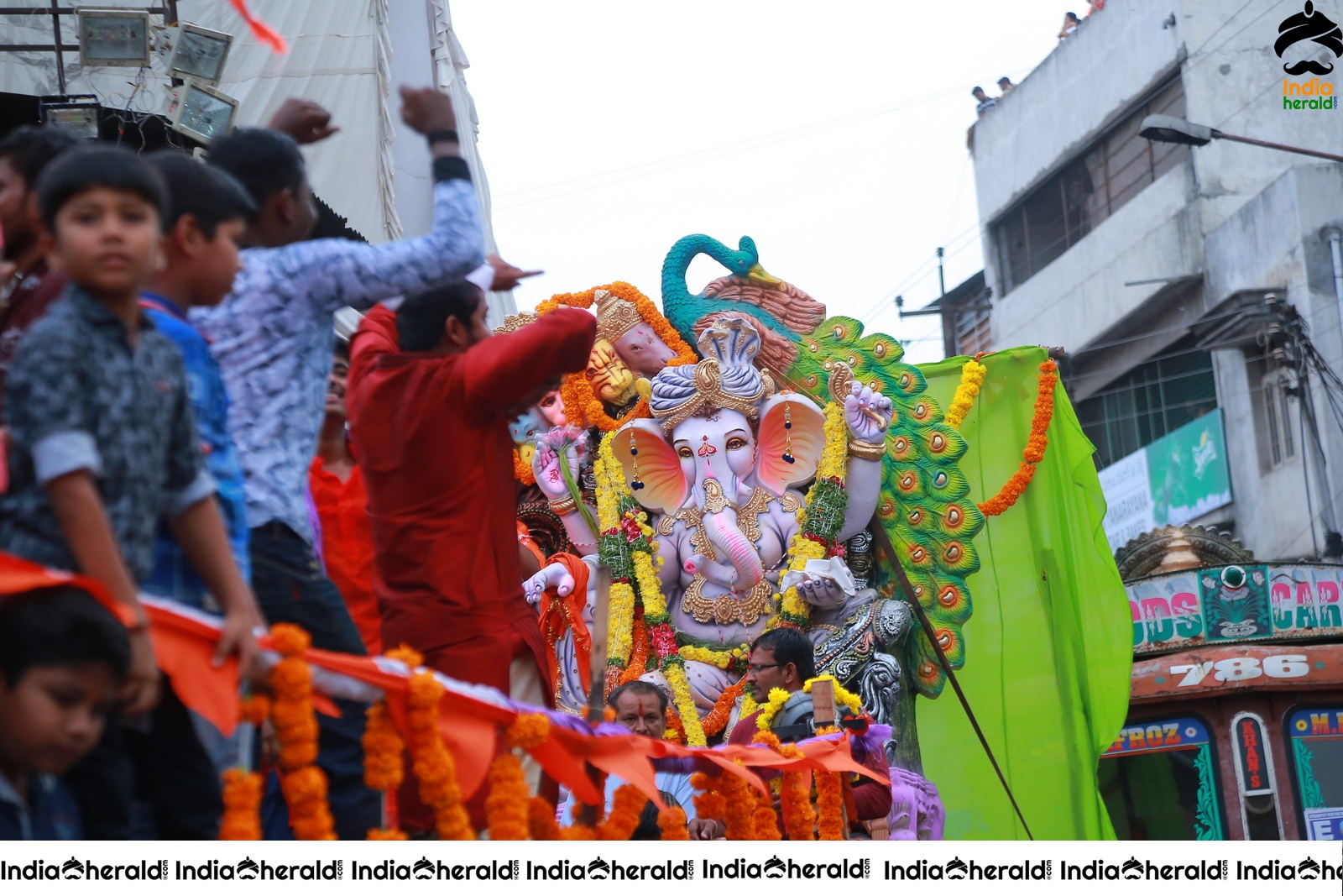 Lord Ganesha Immersion At Hyderabad Set 5