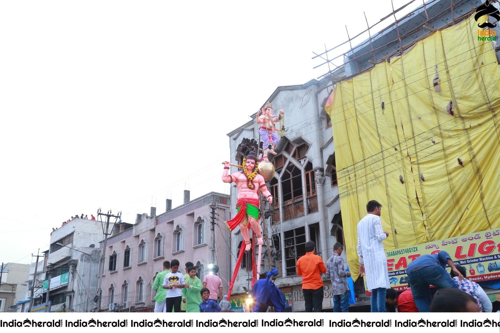 Lord Ganesha Immersion At Hyderabad Set 5