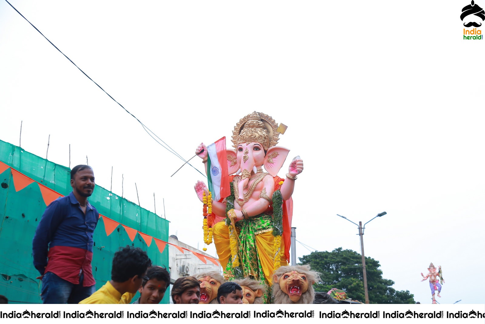 Lord Ganesha Immersion At Hyderabad Set 5