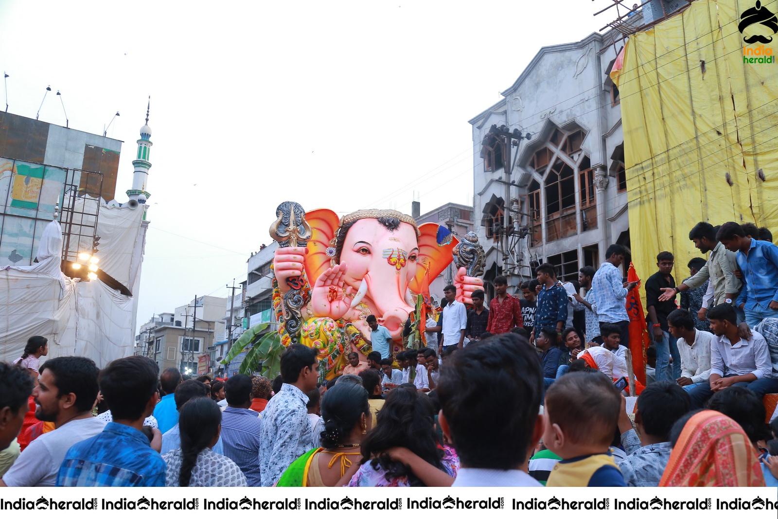 Lord Ganesha Immersion At Hyderabad Set 5