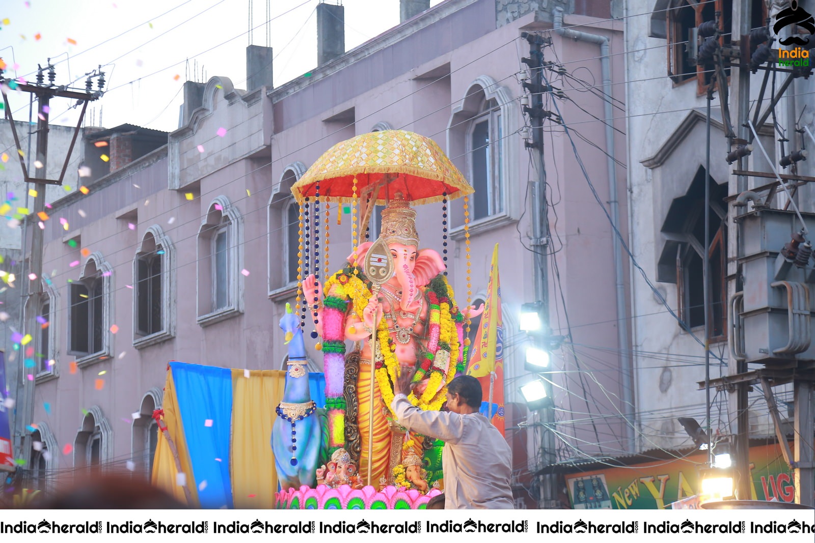 Lord Ganesha Immersion At Hyderabad Set 5