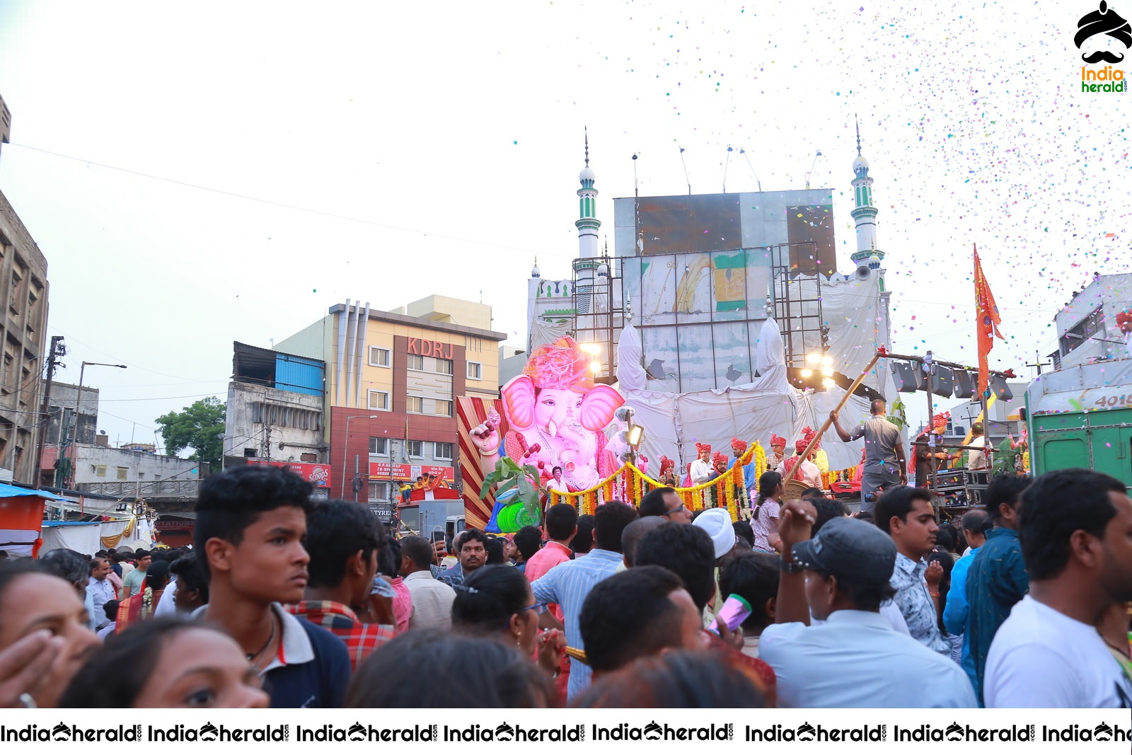 Lord Ganesha Immersion At Hyderabad Set 5