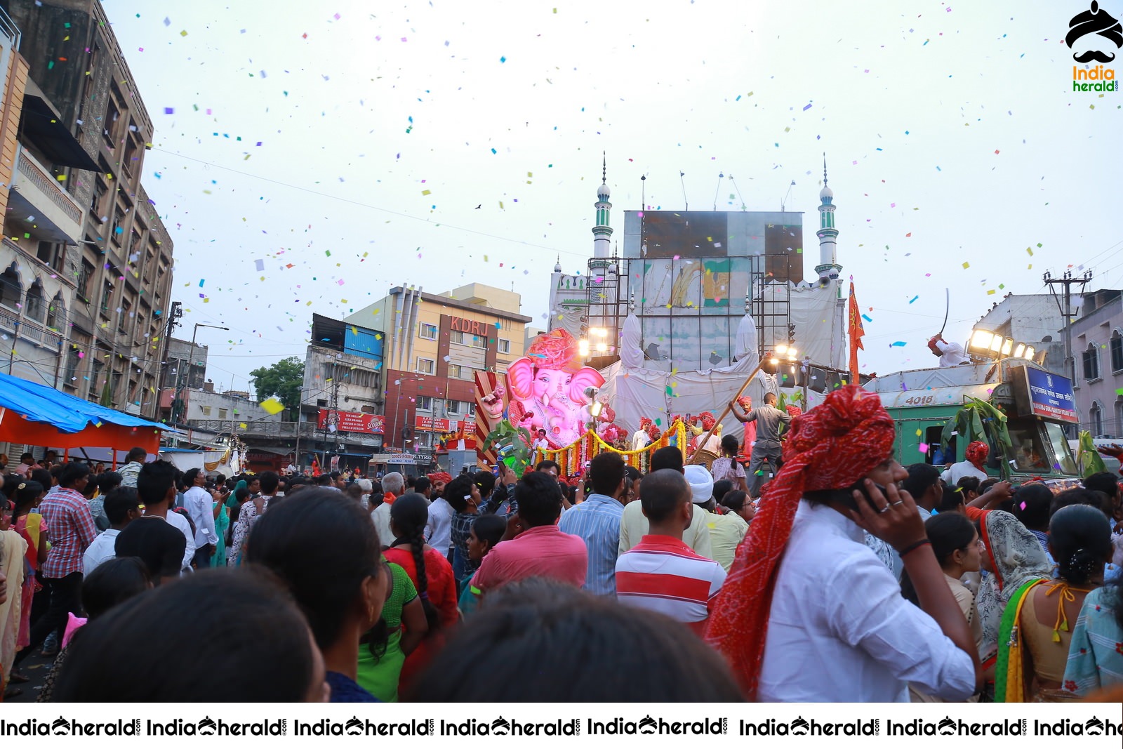 Lord Ganesha Immersion At Hyderabad Set 5