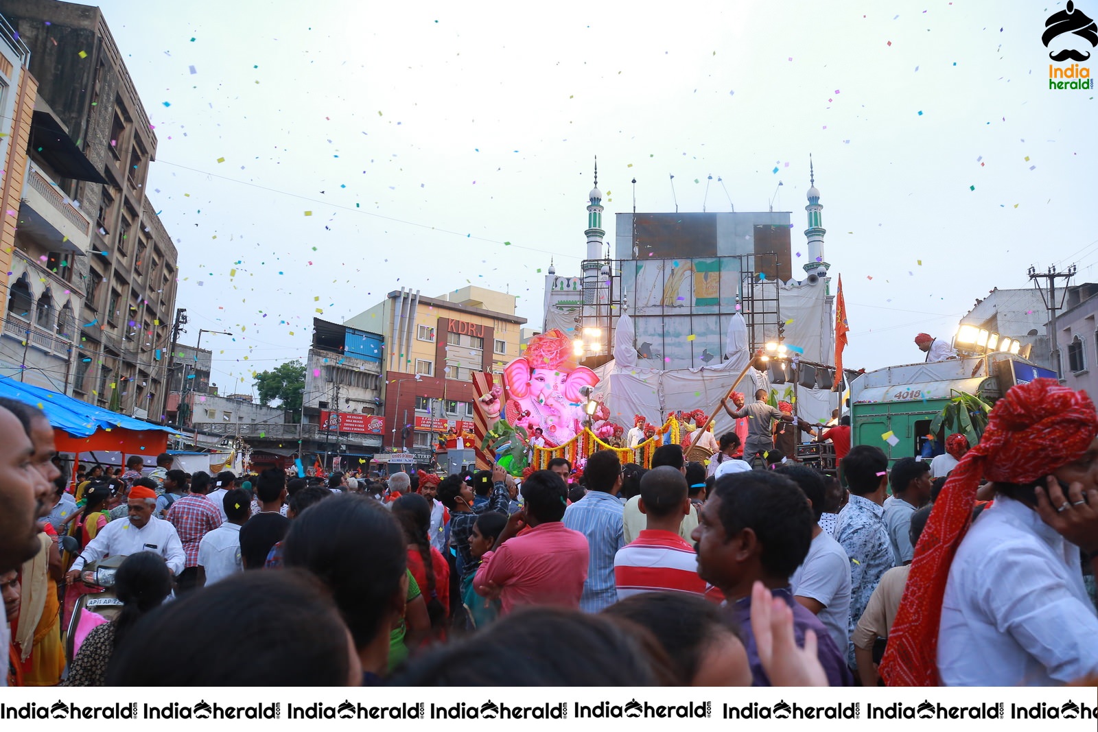 Lord Ganesha Immersion At Hyderabad Set 5