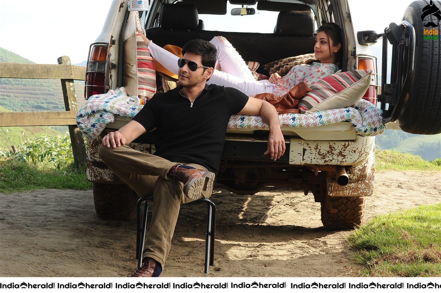 Mahesh Babu Kajal Aggarwal and Samantha Photos from Brahmotsavam Movie